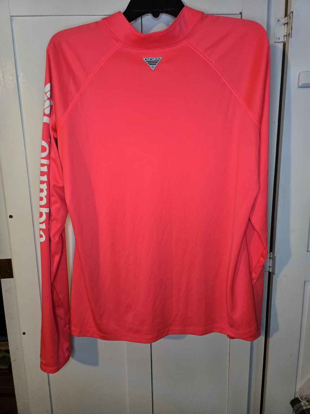 Columbia PFG Womens XL Pink Quarter Zip Long Sleeve Shirt Omni-Shade UPF 50 - Picture 6 of 7
